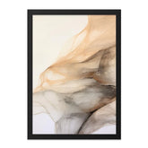 Abstract Fluid Art Wall Art, Neutral Tones Home Decor, Modern Minimalist Artwork, Elegant Flowing Lines Print - Tawshia